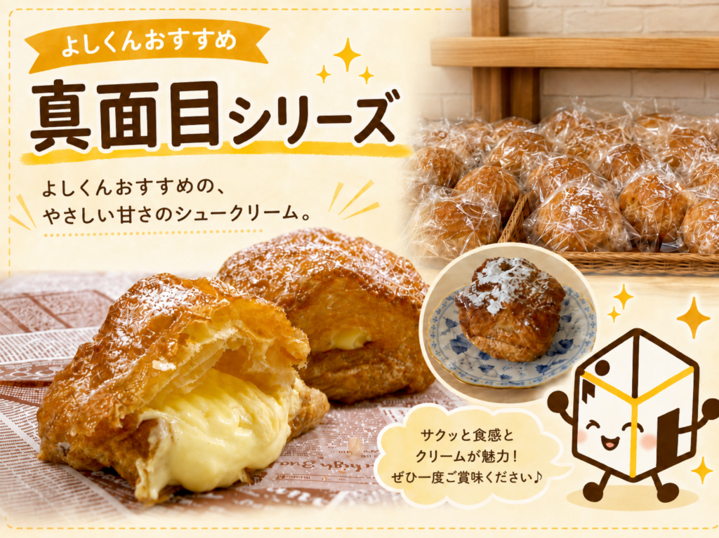 真面目シリーズのシュークリーム