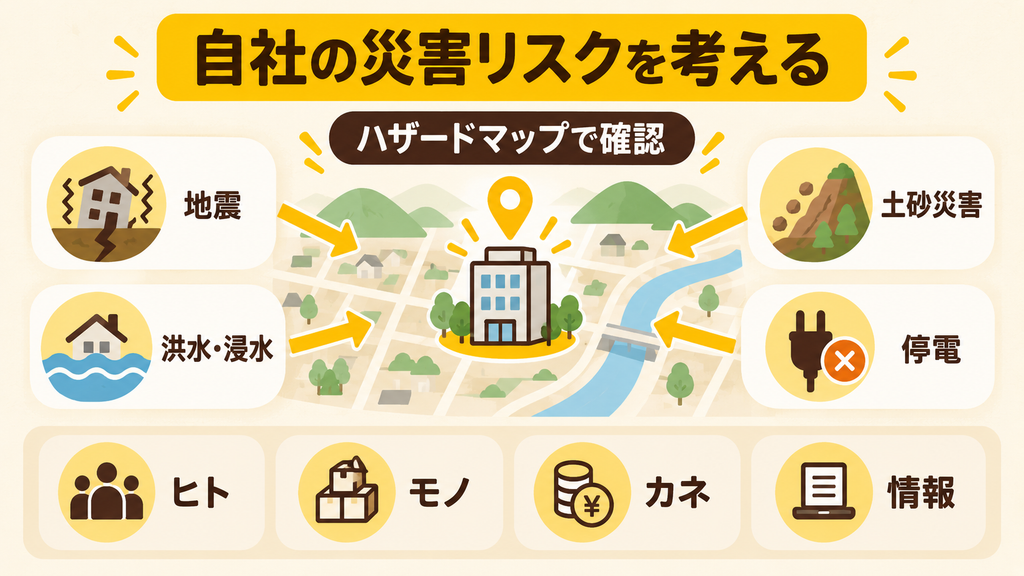 自社の災害リスク