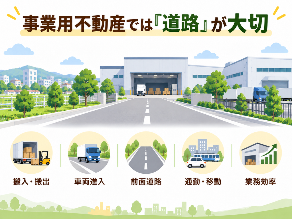 事業用不動産「道路」の大切さ